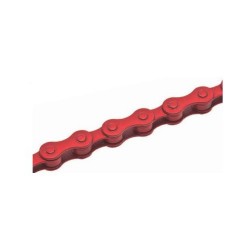 Colored Bicycle Chain Singlespeed Teflon Covered Easy Link Fixed Red