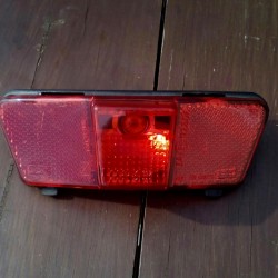 Bicycle Rear Carrier Classic Light Red Dynamo Bike Cycle Tail Light Pannier City