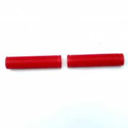 Bundle of Red road bicycle fixed saddle and Red handlebar grips 22.2mm