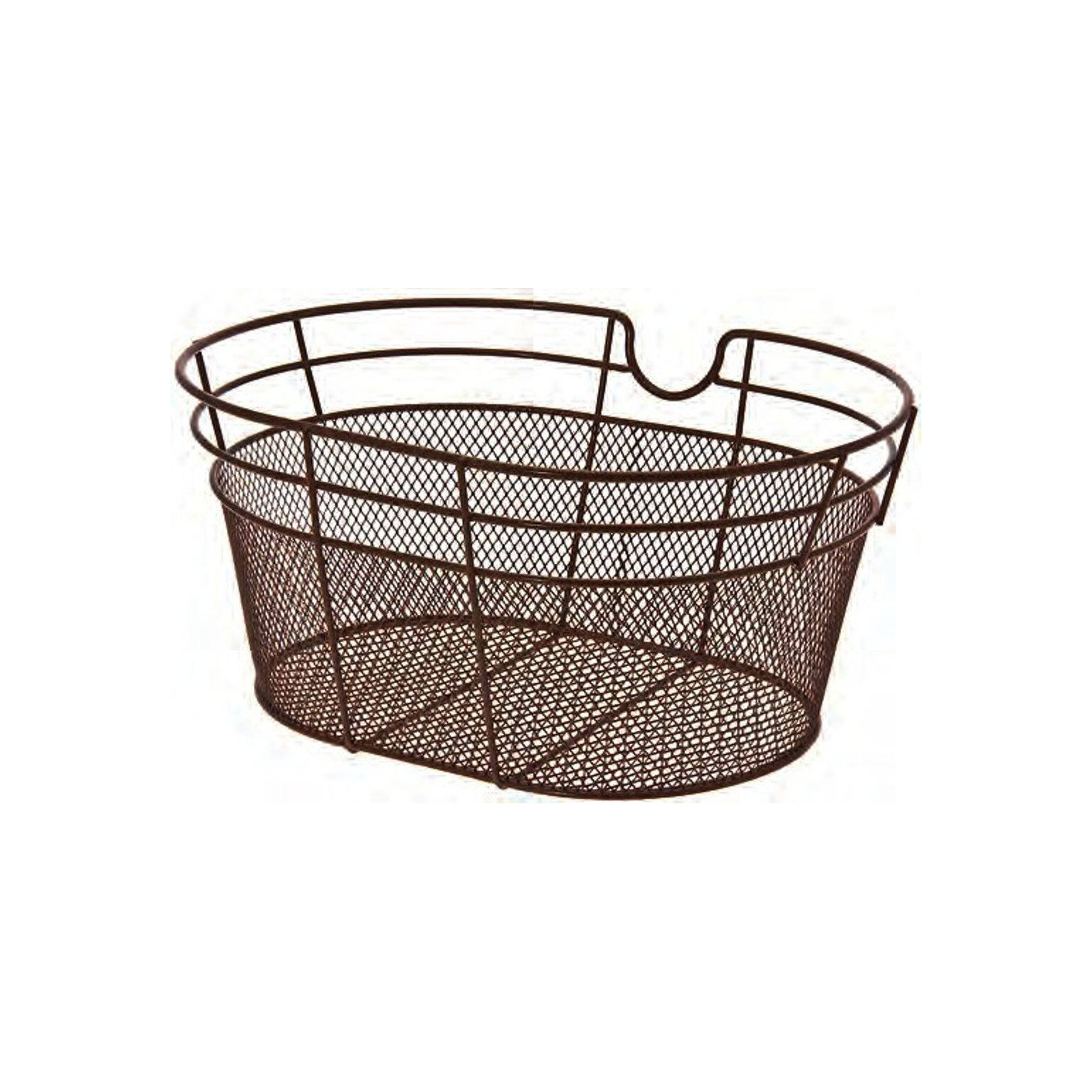 Brown Bicycle Basket Metallic with wire