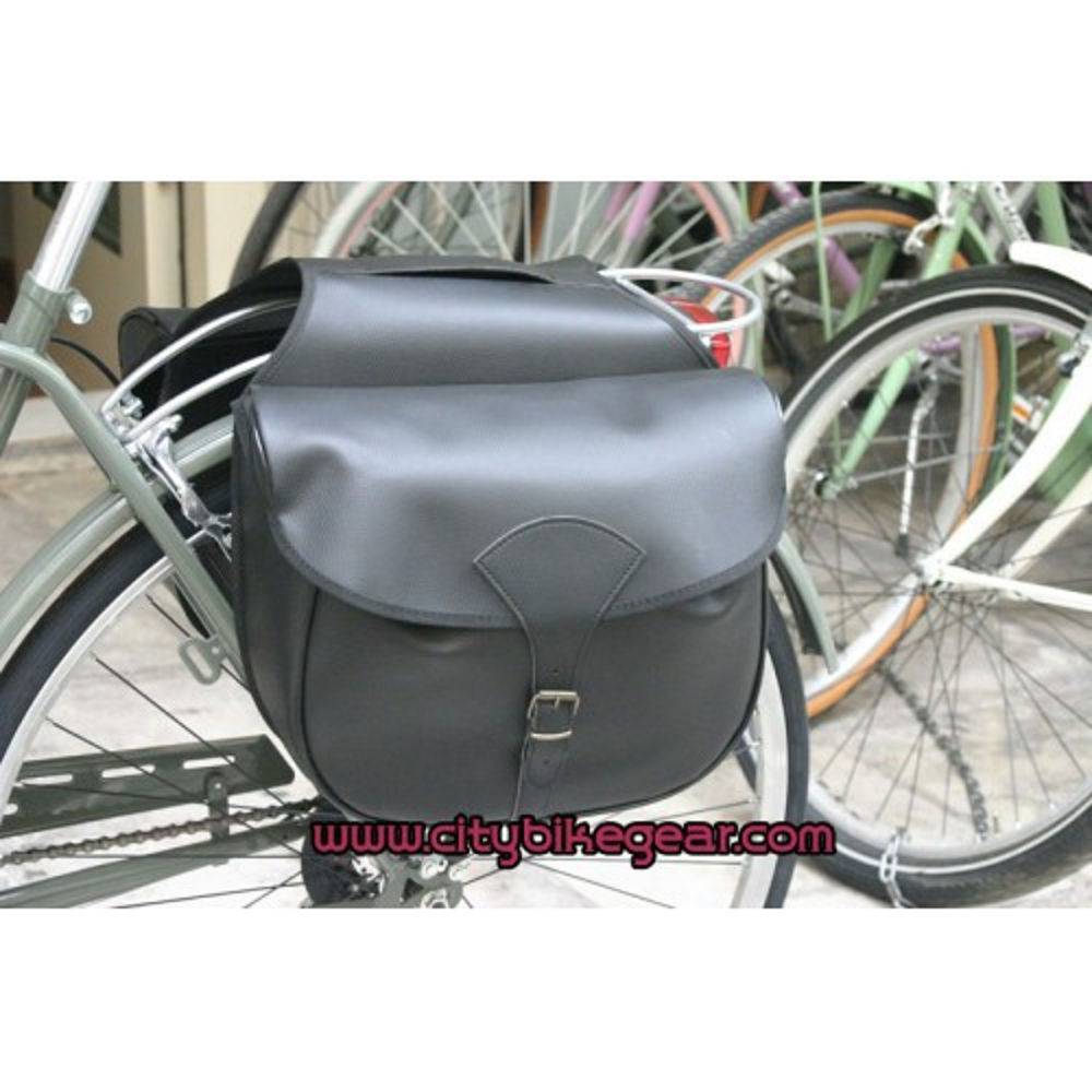 Leather Bicycle Bags Saddle Crossbar Or Handle Bar Galen Leather