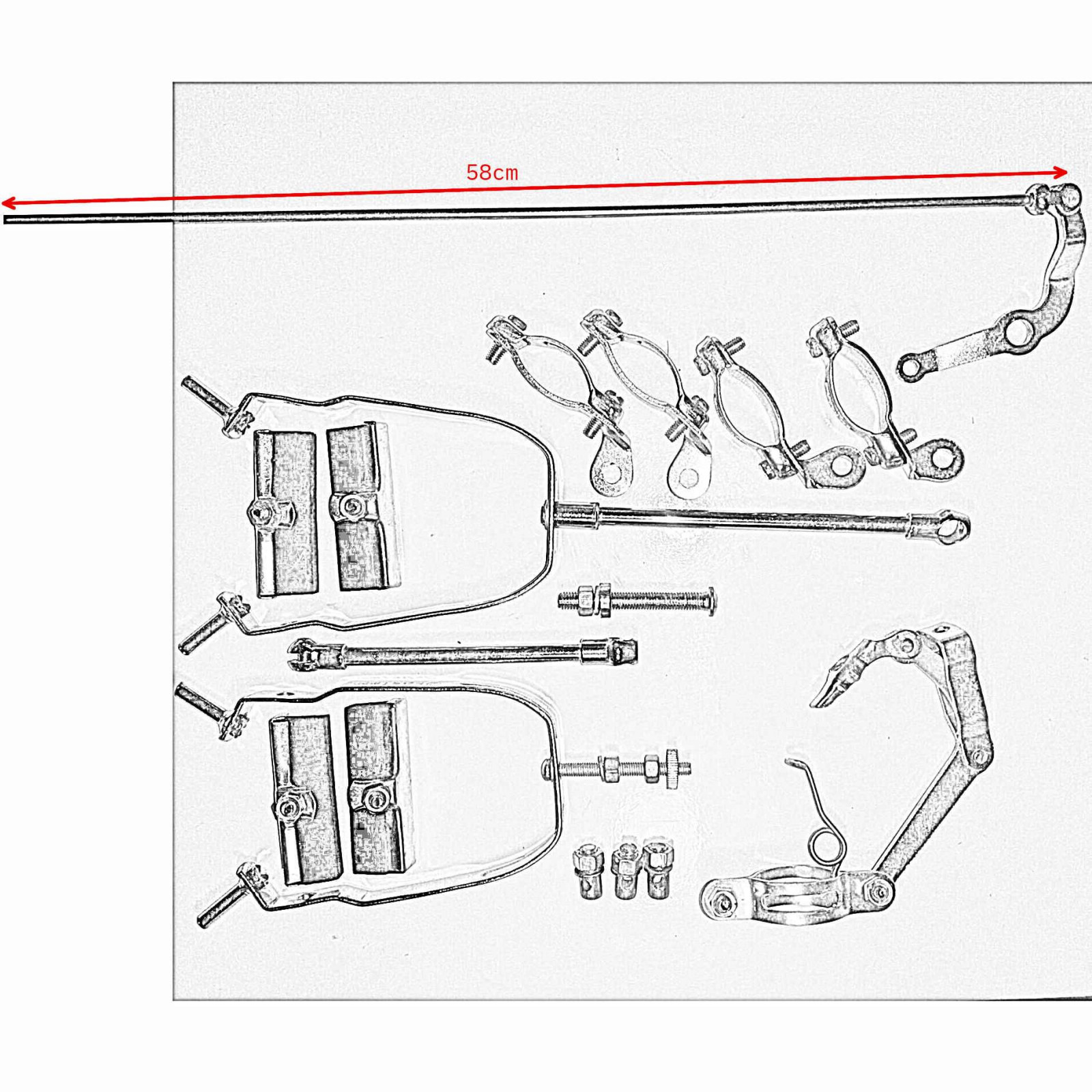 Old Vintage Style Bicycle Brakes Rods System Type Westwood