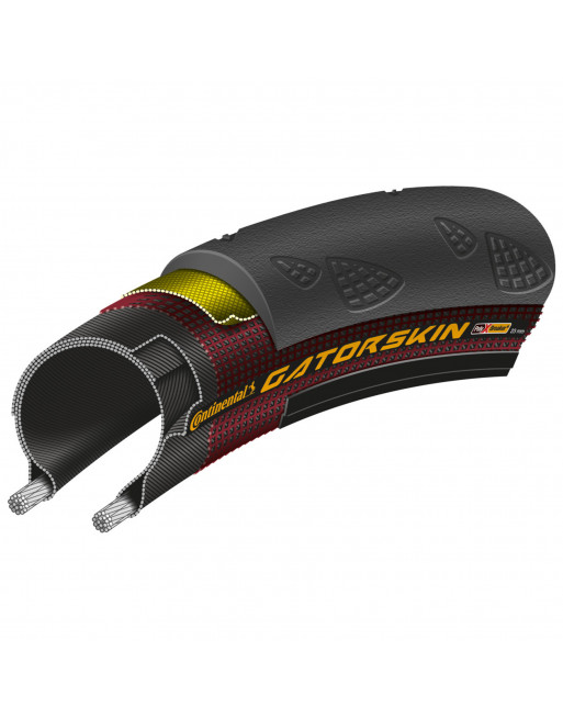 CONTINENTAL Road Race Bicycle Tire Gatorskin 700 x 25 Black