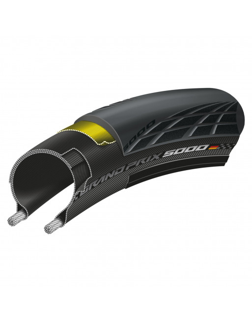 CONTINENTAL Bicycle Tire Grand Prix 5000 700 x 25 Black