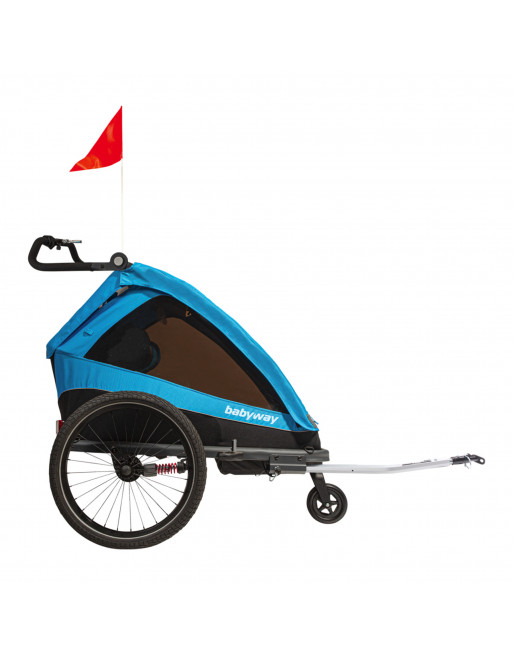 BICYCLE BABY TRAILER WITH SUSPENSION