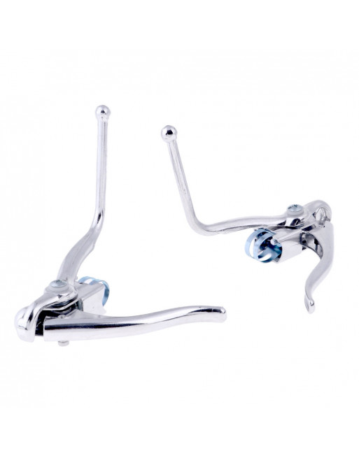 SET SAFETY BRAKE LEVERS BICYCLE RACING BIKES FIXIES W/DROP HANDLEBARS NOS