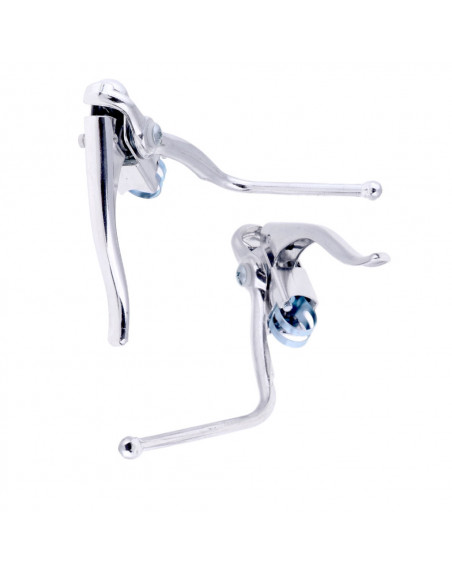 SET SAFETY BRAKE LEVERS BICYCLE RACING BIKES FIXIES W/DROP HANDLEBARS NOS