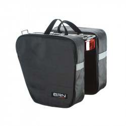 CLASSIC BICYCLE PANNIERS DOUBLE BAG MADE OF CORDURA BLACK