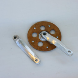 Crank Arms with Wooden Chain Guard 44t